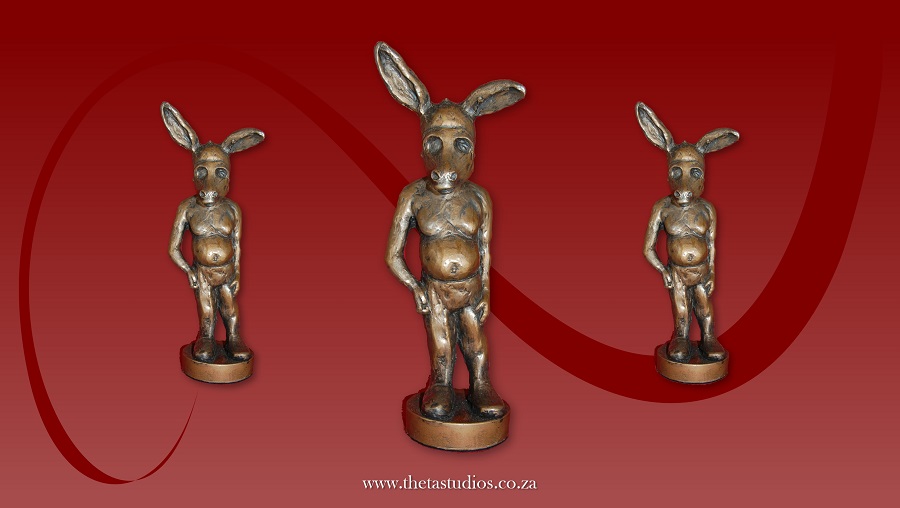 The Gavin Project Art Dealers Man Donkey Bronze Sculpture The Gavin Project Art Dealers Man Donkey Bronze Sculpture