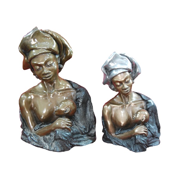 African Mother and Child Sculpture for Sale