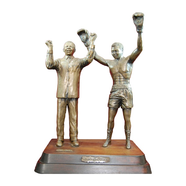 "Warriors of Peace" Limited Edition Nelson Mandela and Muhammad Ali Sculpture for Sale